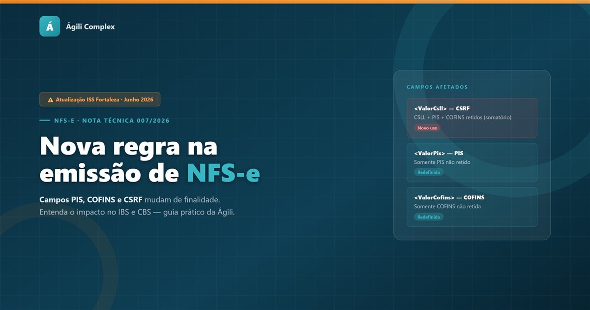 NFS-e ISS Fortaleza NT 007/2026